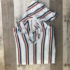 Paper Crane V-Neck Lightweight Sporty Hoodie